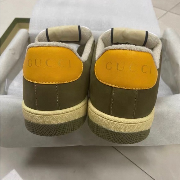 Gucci Olive and Mustard Sneakers - Picture 7 of 8